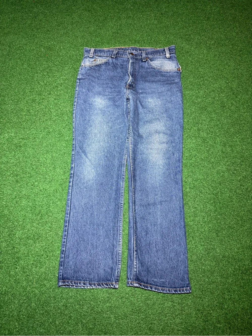 Vintage 70s Levi’s Jeans, Denim Pants Made in USA Orange Tab SF207 (34x30)